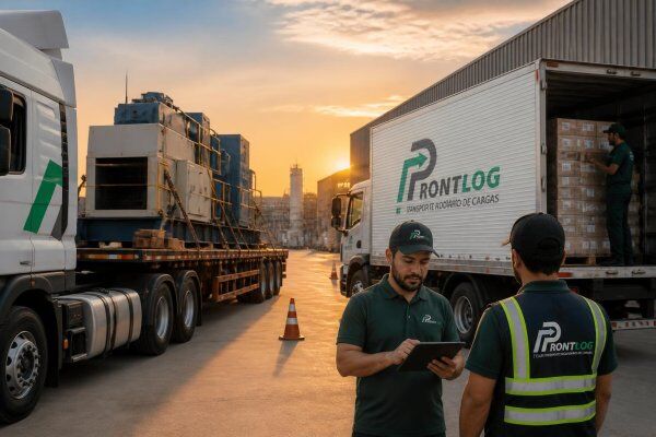 Transporte rodoviário de cargas para empresas: dedicado, industrial, químico e pesado