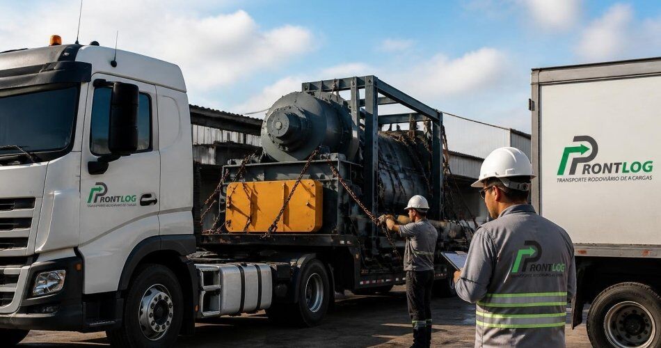 Transporte rodoviário de cargas para empresas: dedicado, industrial, químico e pesado
