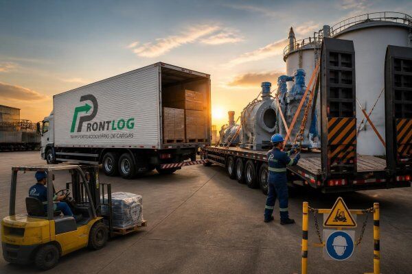 Transporte rodoviário de cargas para empresas: dedicado, industrial, químico e pesado