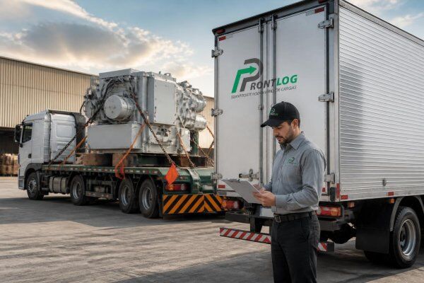 Transporte rodoviário de cargas para empresas: dedicado, industrial e cargas especiais