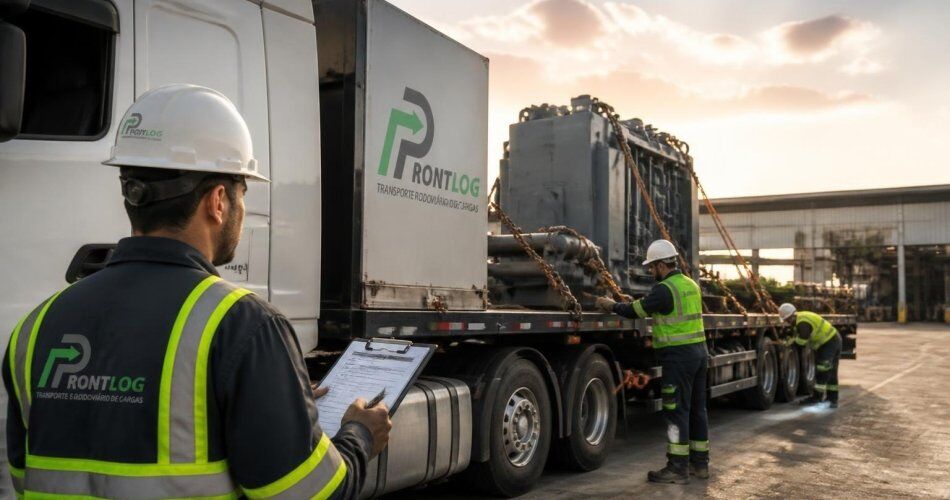 Transporte rodoviário de cargas para empresas: dedicado, industrial e químico com segurança