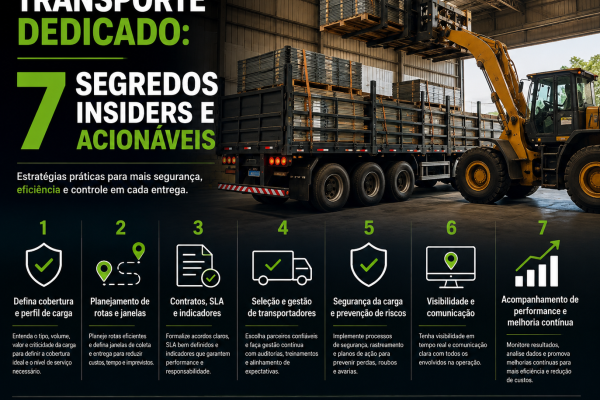 Transporte dedicado: 7 segredos insiders e acionáveis Transporte dedicado: 7 segredos insiders e acionáveis