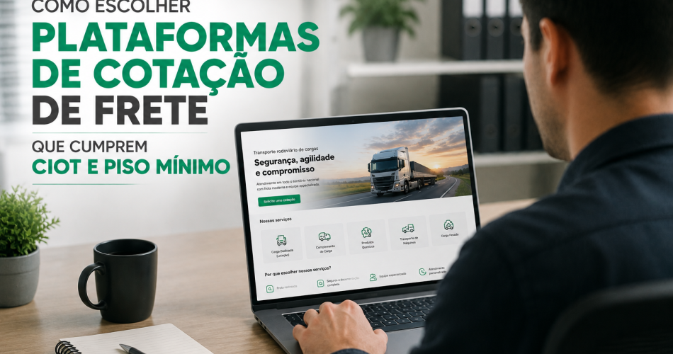 Como escolher plataformas de cotação de frete que cumprem CIOT e piso mínimo